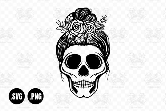 Messy Bun Skull SVG: A Designer’s Embroidery Review